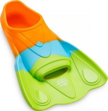 Ласты Aqua Speed ​​TRAINING FINS MOBY 62762 зеленый, голубой, оранжевый 24-26 733-72