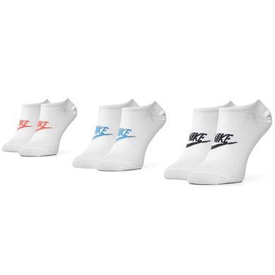 Шкарпетки Nike U NK NSW EVERYDAY ESSENTIAL NS 3PR білий, мультиколор Уні 34-38 SK0111-911