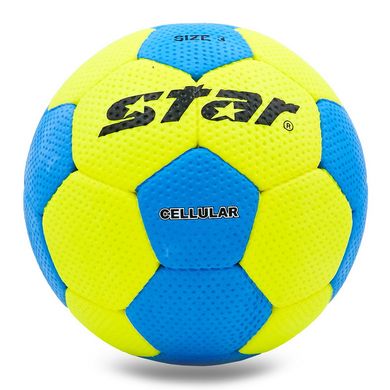 Мяч для гандбола STAR Outdoor JMC03002 PU голубо-желтый, размер №3 JMC03002