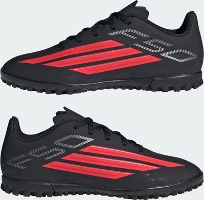 Сороконіжки дитячі Adidas F50 CLUB TF J чорний, червоний 33 (1UK) 20 см JS1490