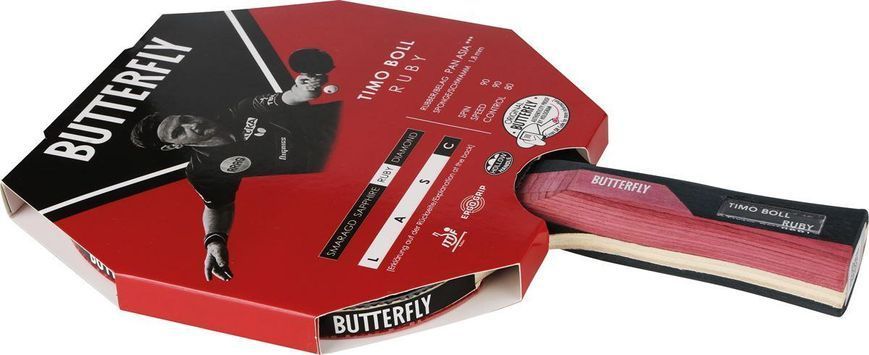 Ракетка для настільного тенісу Butterfly Timo Boll Ruby 338458366 Ракетка для настільного тенісу Butterfly Timo Boll Ruby 338458366