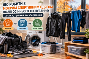 Что делать с мокрой спортивной одеждой после осенней тренировки: сушка, стирка и хранение