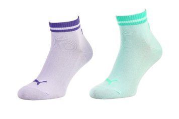 Шкарпетки Puma HERITAGE QUARTER 2P фіолетовий, м'ятний Уні 43-46 00000009614