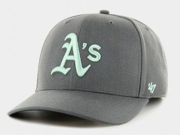 Кепка 47 Brand DP OAKLAND ATHLETICS графіт, бірюзовий Уні OSFA B-CLZOE18WBP-CC
