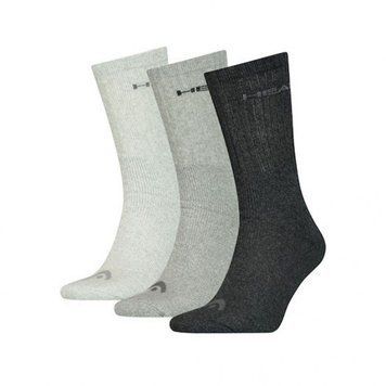 Шкарпетки Head CREW 3P UNISEX сірий, білий, чорний Уні 35-38 701213456-001