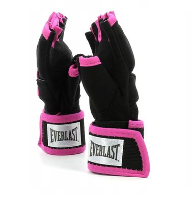Бинти-рукавички Everlast EVERGEL HAND WRAPS чорний, рожевий Уні M/L 00000024530