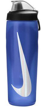 Бутылка Nike REFUEL BOTTLE LOCKING LID 24 OZ синий, черный, серебристый Уни 709 мл N.100.7668.423.24