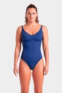 Купальник закритий для жінок Arena SWIMSUIT VICTORIA U BACK SOLID темно-синій Жін 40 00000035600