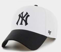 Кепка MVP 47 Brand MLB NEW YORK YANKEES SURE SHOT білий, чорний Уні OSFA 00000029708