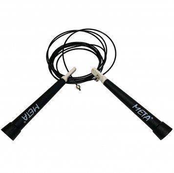 Скакалка швидкісна Meta Speed Rope Pro чорний Уні 280 см 2010100502