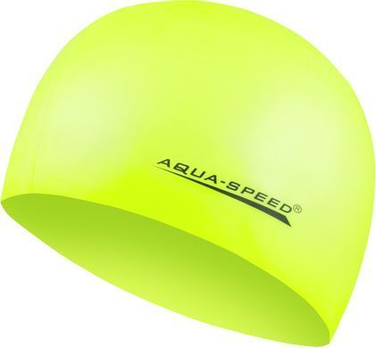 Шапка для плавання Aqua Speed MEGA 100-18 жовтий Уні OSFM 100-18
