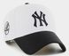 Кепка MVP 47 Brand MLB NEW YORK YANKEES SURE SHOT білий, чорний Уні OSFA 00000029708 фото 2