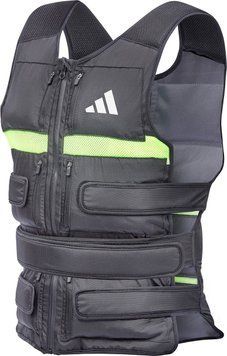 Жилет з регульованою вагою Adidas Performance Adjustable Weight Vest чорний, зелений 10 кг (ADWT-12637-NL) ADWT-12637-NL