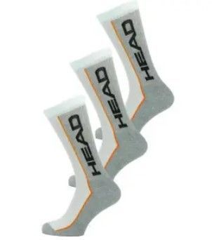 Шкарпетки Head Stripe Crew 3-Pack білий, сірий Уні 35-38 781011001-062