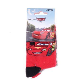 Шкарпетки CARS MC QUEEN + COUPE/LIGHTNING 2P червоний, сірий Діт 27-30, арт.83896715-4 00000010779
