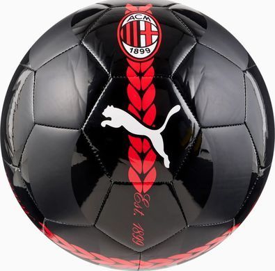 М'яч футбольний Puma ACM Prematch Ball чорний, червоний 5 084544-07