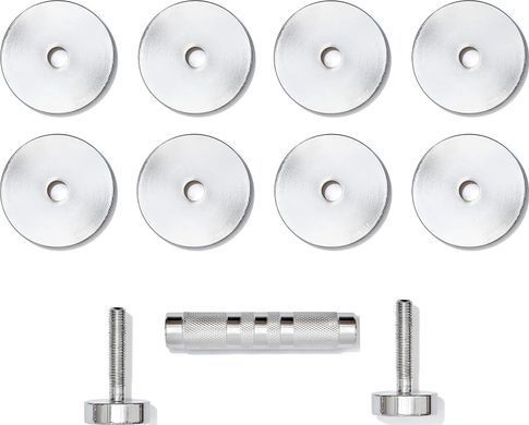 Гантель регулируемая Adidas Adjustable Chrome Dumbbell серебристый 1-5 кг ADWT-11400