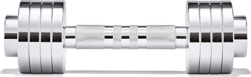 Гантель регулируемая Adidas Adjustable Chrome Dumbbell серебристый 1-5 кг ADWT-11400