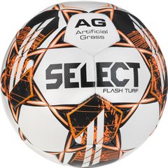 М'яч футбольний Select FLASH TURF v23 біло-помаранчевий Уні 5 00000025115