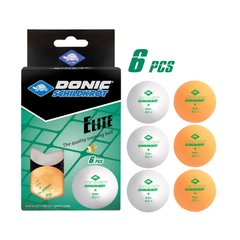 Мячі для настільного тенісу Donic 1-Star Elite ball Poly 40+ 608511
