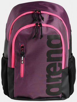 Рюкзак Arena SPIKY III BACKPACK 30 чорний, фіолетовий, рожевий Уні 31 x 16 x 46 00000026459