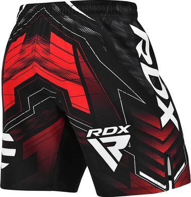 Шорти RDX MMA SHORTS IMMAF-1 чорний, червоний XL MSS-IMF-1R
