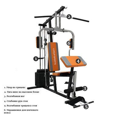 Фитнес станция LiveUp STATION HOME GYM LS1002