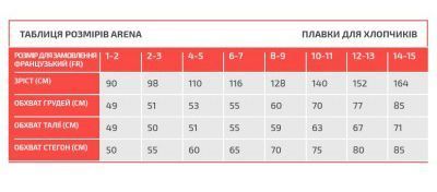 Плавки-сліпи для хлопців Arena TEAM SWIM BRIEFS SOLID чорний, білий Діт 128см 00000023407