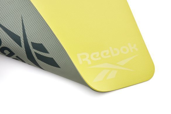 Двосторонній килимок для йоги Reebok Double Sided Yoga Mat зелений Уні 176 х 61 х 0,6 см RAYG-11042GR