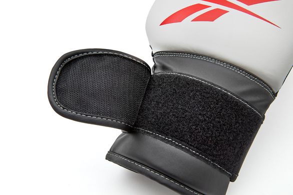 Боксерські рукавички Reebok Boxing Gloves білий, червоний, чорний Чол 10 унцій 00000026342