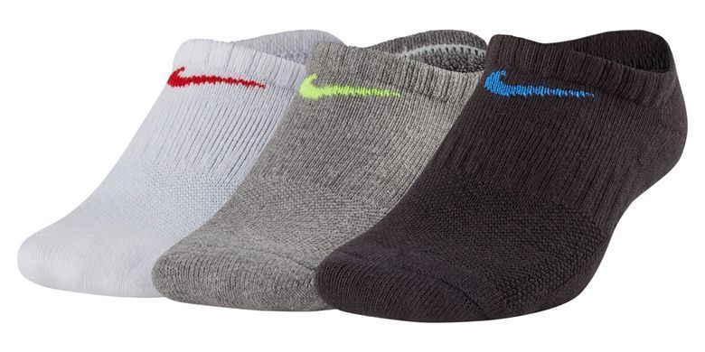 Шкарпетки Nike Y NK EVERYDAY CUSH NS 3PR чорний, білий, сірий Діт 38-42 SX6843-906