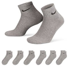 Шкарпетки Nike U NK EVERYDAY CSH ANKL 6PR 132 сірий Чол 42-46 00000022419