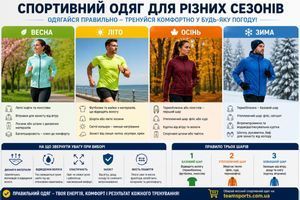 Як вибрати спортивний одяг для різних сезонів: поради для комфортних тренувань у будь-яку погоду