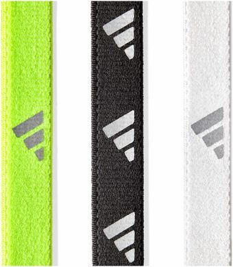 Пов'язки на голову Adidas Hairbands 3pk білий, чорний, зелений Уні One Size ADAC-16197
