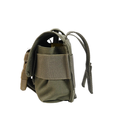 Тактичний підсумок під 2 гранати KIBORG GU Double Mag Pouch Khaki k4072