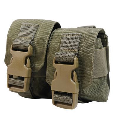 Тактичний підсумок під 2 гранати KIBORG GU Double Mag Pouch Khaki k4072
