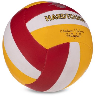 М'яч волейбольний HARD TOUCH VB-3133, жовто-червоний(PU, №5, 5 сл., зшитий вручну) VB-3133-R