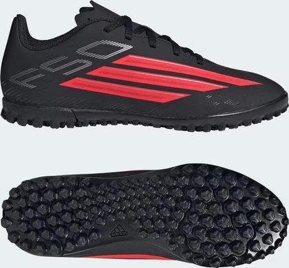 Сороконіжки дитячі Adidas F50 CLUB TF J чорний, червоний 37 1/3 (4.5UK) 22.9 см JS1490