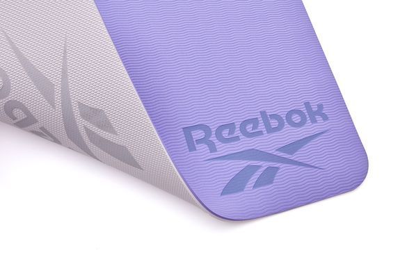 Двосторонній килимок для йоги Reebok Double Sided Yoga Mat фіолетовий Уні 176 х 61 х 0,6 см RAYG-11042PL