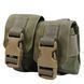 Тактичний підсумок під 2 гранати KIBORG GU Double Mag Pouch Khaki k4072 фото 1