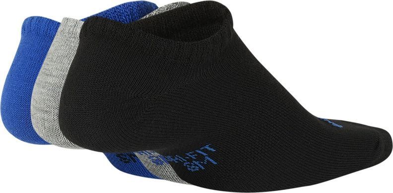 Шкарпетки Nike Y NK EVERYDAY LTWT NS 3PR - HB чорний, сірий, синій Діт SK0054-907