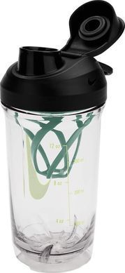 Бутылка Nike TR RECHARGE SHAKER BOTTLE 16 OZ прозрачная, черная, зеленая, желтая 470 мл N.101.2242.943.16