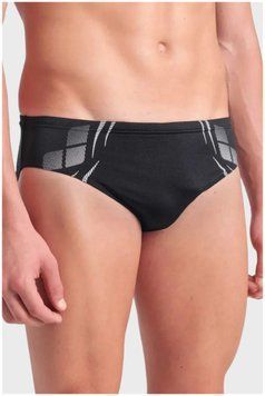 Плавки-сліпи для чоловіків Arena POSEIDONIA SWIM BRIEFS чорний, білий Чол 80 009075-501