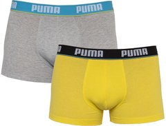 Труси-шорти Puma BASIC TRUNK 2P сірий, жовтий Чол M 00000009354