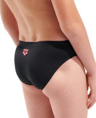 Плавки-сліпи для хлопчиків Arena POSEIDONIA SWIM BRIEFS чорний, кораловий дитячий  009009-504