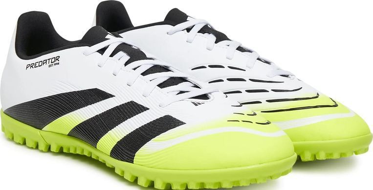 Сороконіжки Adidas PREDATOR CLUB TF білий, чорний, зелений 40 2/3 (7UK) 25 см JH8854