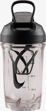 Бутылка Nike TR RECHARGE SHAKER BOTTLE 16 OZ прозрачная, черная 470 мл N.101.2242.988.16