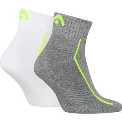 Шкарпетки Head ALL SPORTS PERFORMANCE QUARTER 2P сірий, білий Чол 43-46 701229022-004