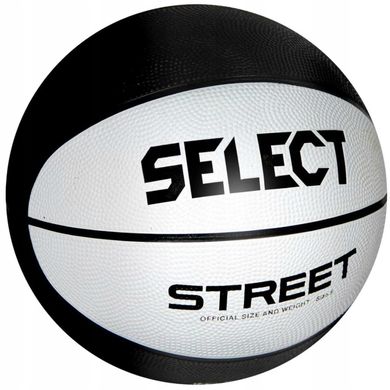 Мяч баскетбольный SELECT Street Basket v23 (126) бело/черный, №5 205570