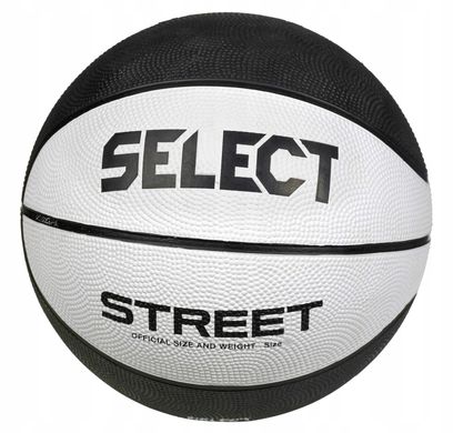 Мяч баскетбольный SELECT Street Basket v23 (126) бело/черный, №5 205570